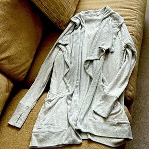 Grey modal/spandex open cardigan by Athleta. EUC